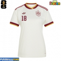 Spanien Martin Zubimendi #18 Auswärtstrikot Frauen EM 2024 Kurzarm